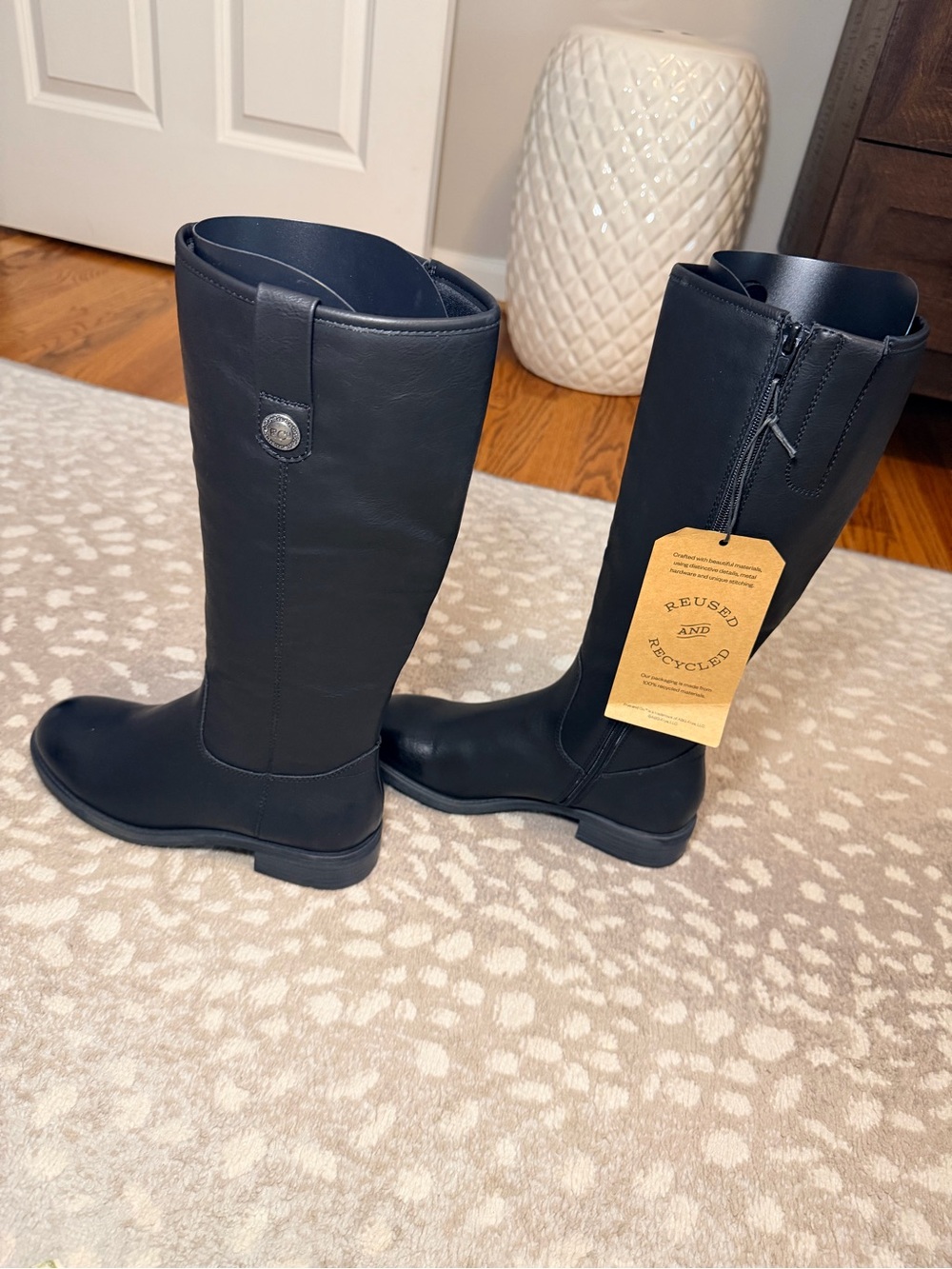 FRYE AND CO. Black Tall Riding Boots
